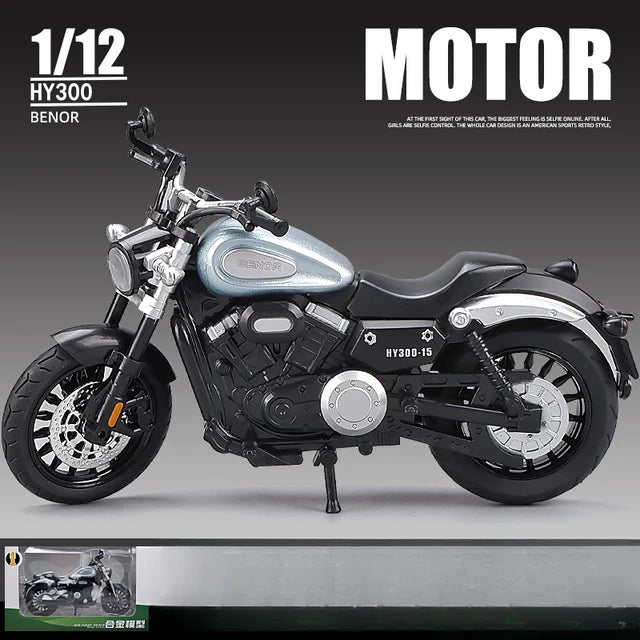 1:12 Diecast BENDA Chinchilla HY300  Model Bike