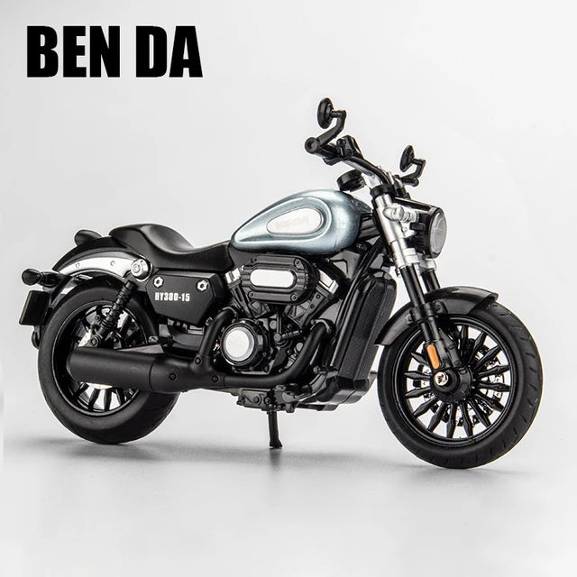 1:12 Diecast BENDA Chinchilla HY300  Model Bike