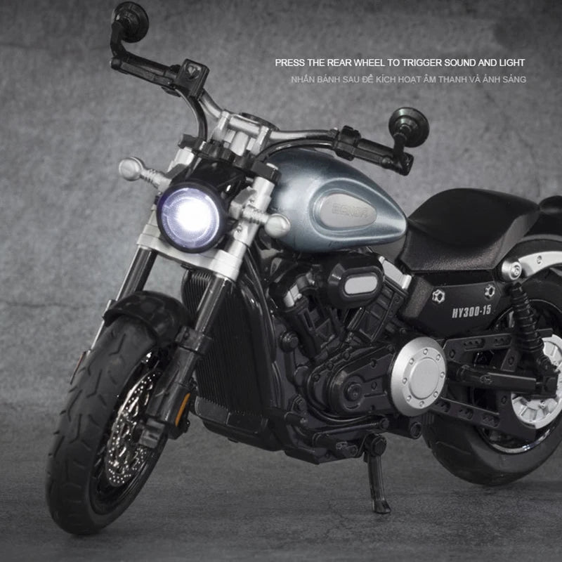 1:12 Diecast BENDA Chinchilla HY300  Model Bike