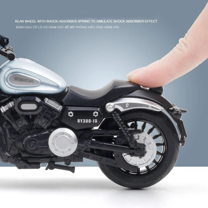 1:12 Diecast BENDA Chinchilla HY300  Model Bike