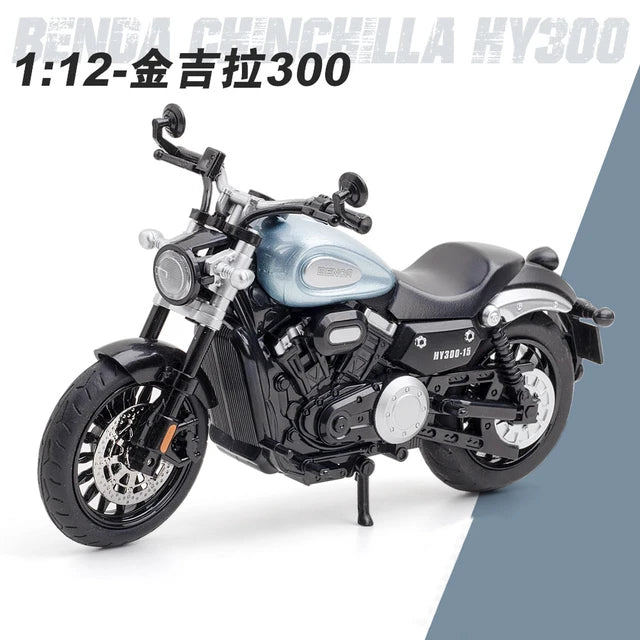 1:12 Diecast BENDA Chinchilla HY300  Model Bike