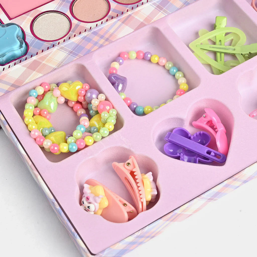 37Pcs Realistic Magical Makeup & Jewellery Set