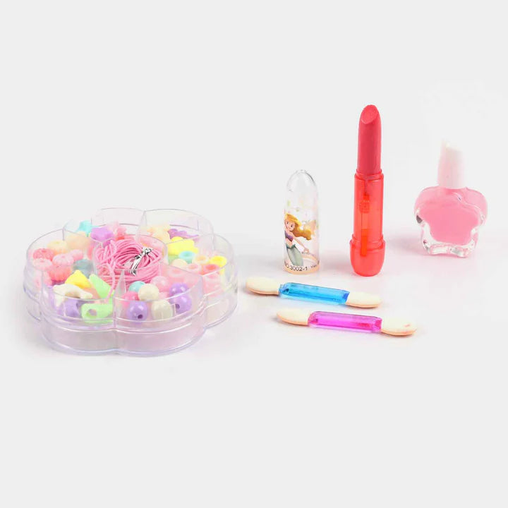 2in1 Realistic Princess Makeup & DIY Beads Kit
