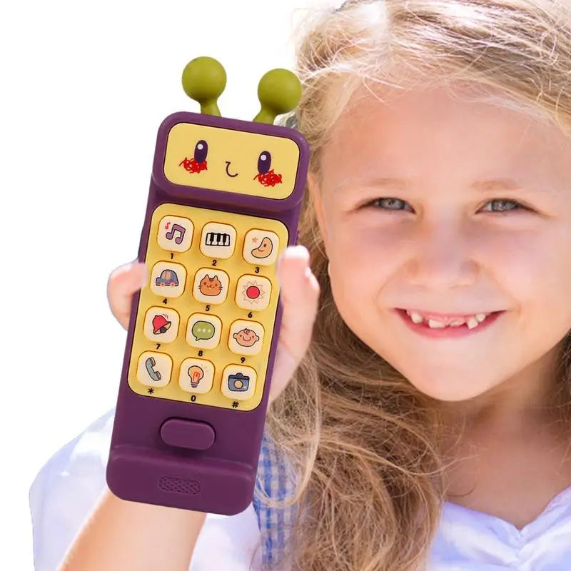 Robot Shaped Kids Musical Puzzle Mobile Phone