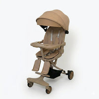 Premium Foldable Baby Luxury Stroller - Classic Khaki