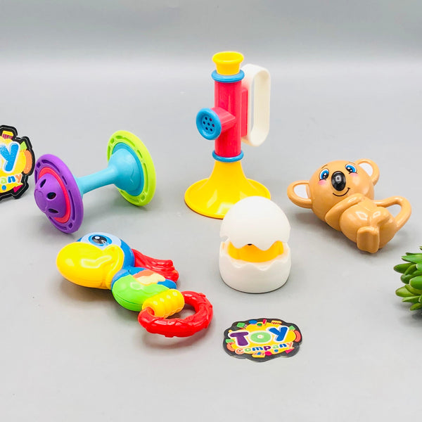 Baby Premium Quality Sensory Rattles Set - 5Pcs