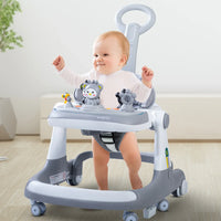 Multi-functional 3in1 Baby Monkey Musical Walker - Gray