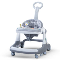 Multi-functional 3in1 Baby Monkey Musical Walker - Gray