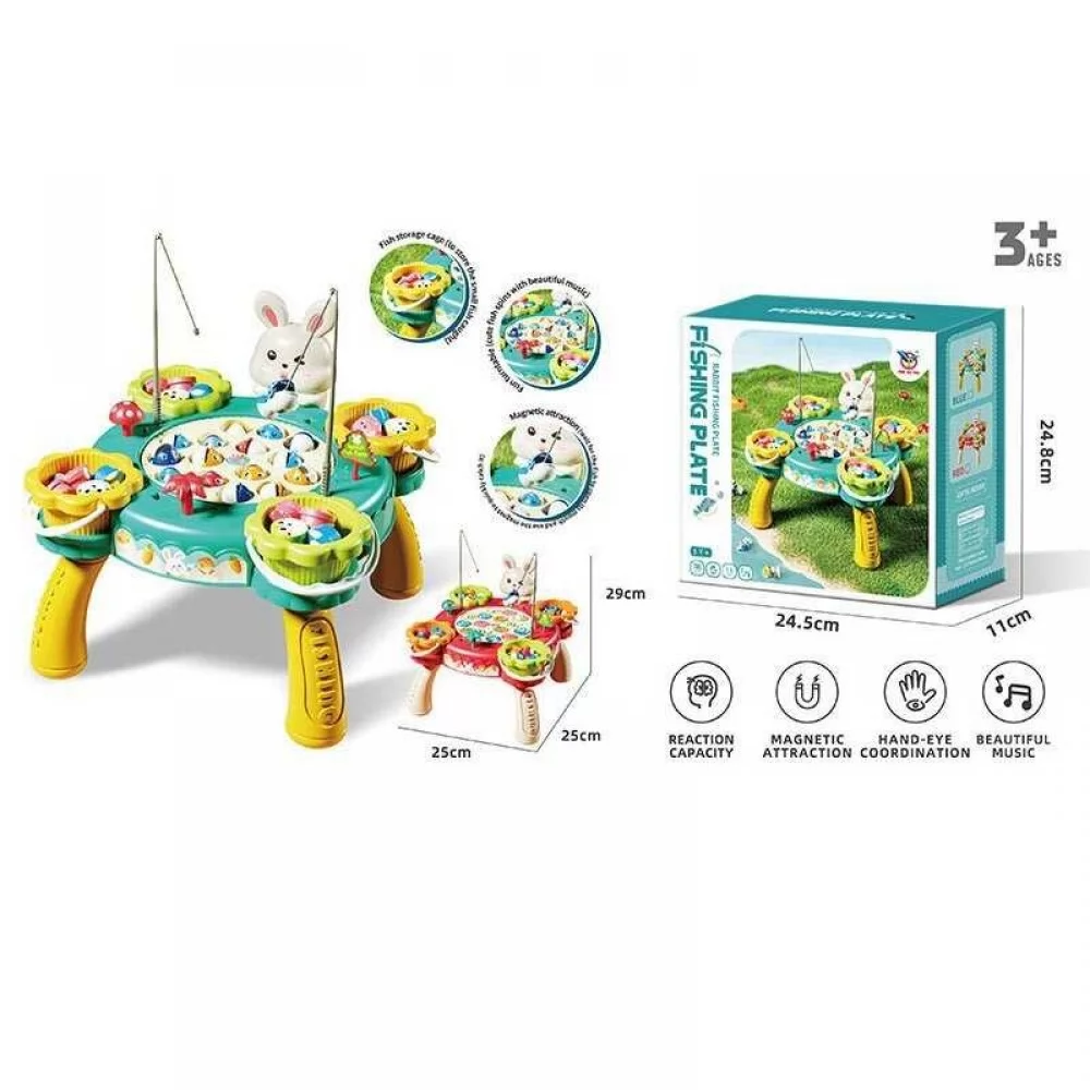 Battery Operated Bunny Musical Fishing Game