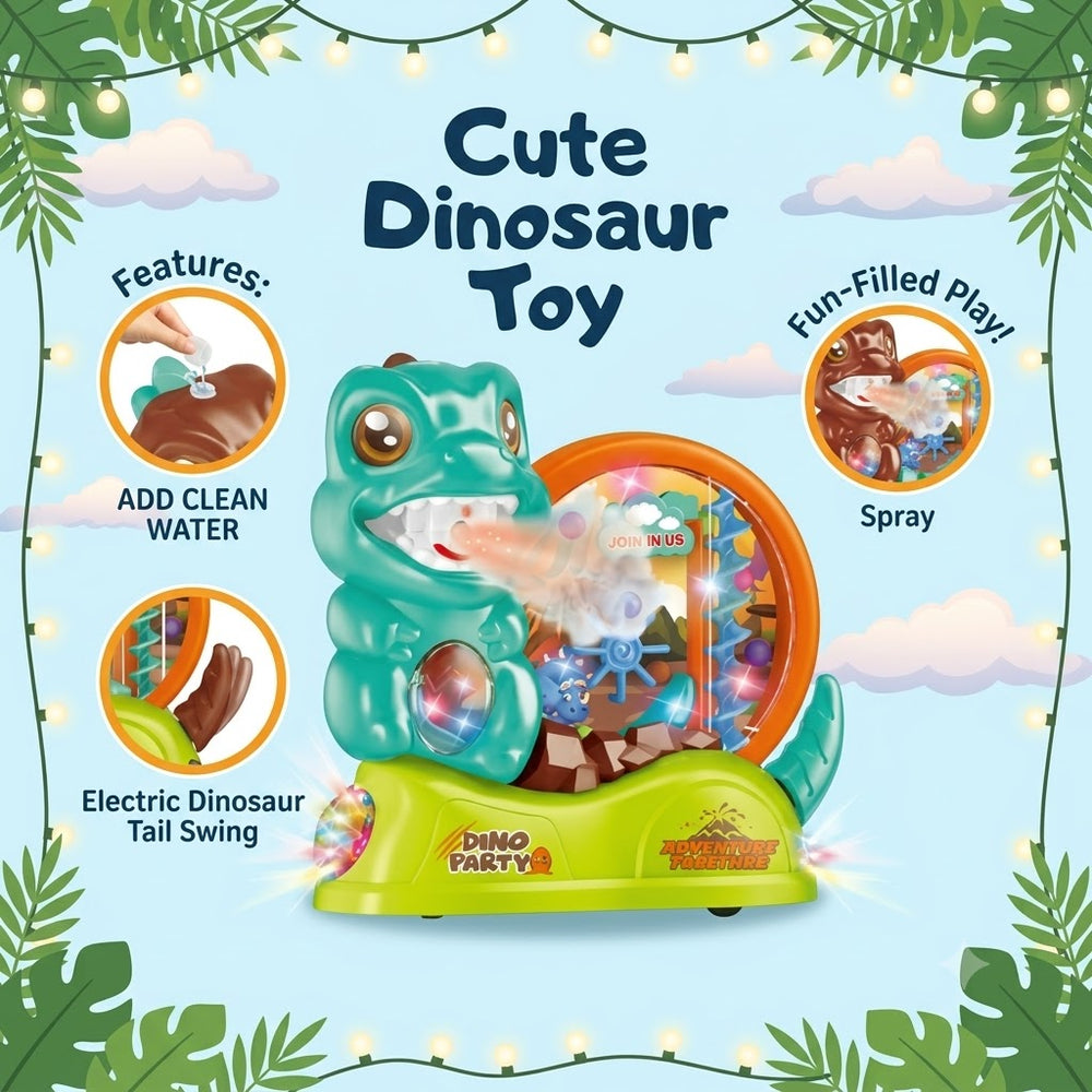 Battery Operated Cute Musical Dinosaur With Smoke