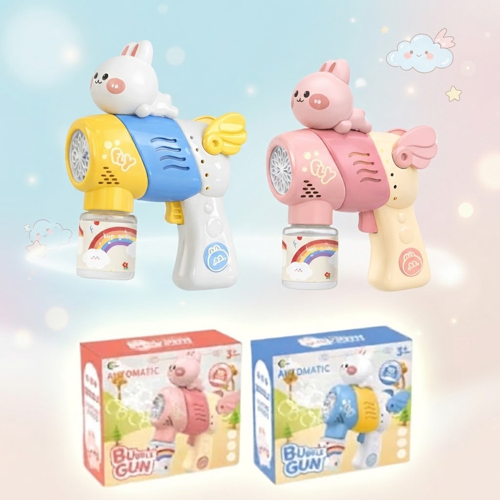 Battery Operated Cute Rabbit Colorful Bubble Machine