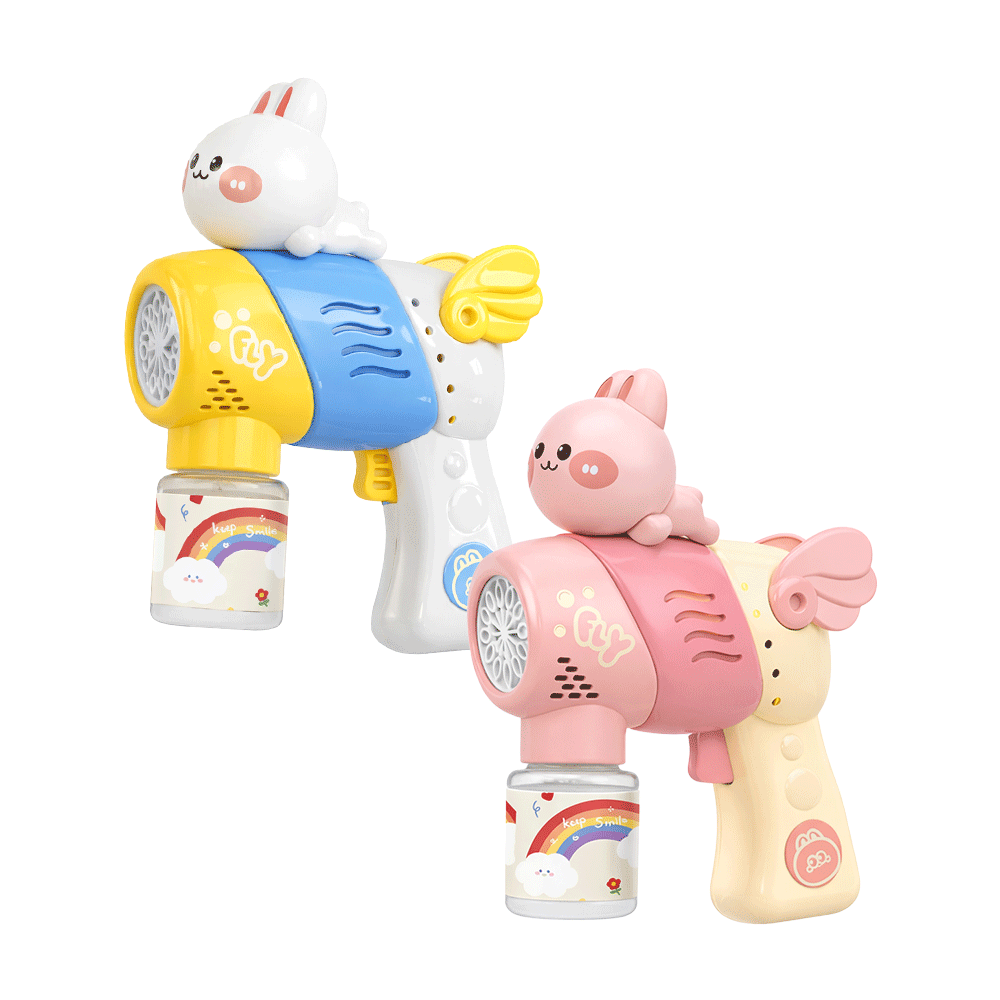 Battery Operated Cute Rabbit Colorful Bubble Machine