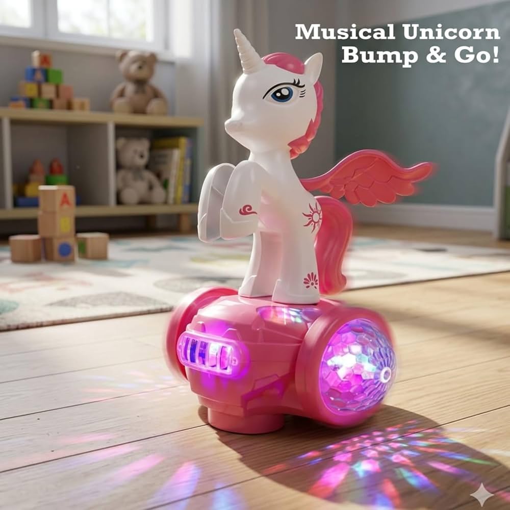 Battery Operated Dancing Unicorn With Lights & Music