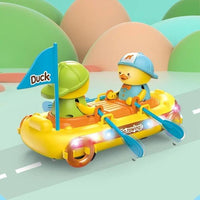 Battery Operated Duck Rowing Boat With Light & Music