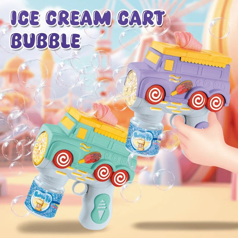 Battery Operated Ice Cream Van Bubble Gun