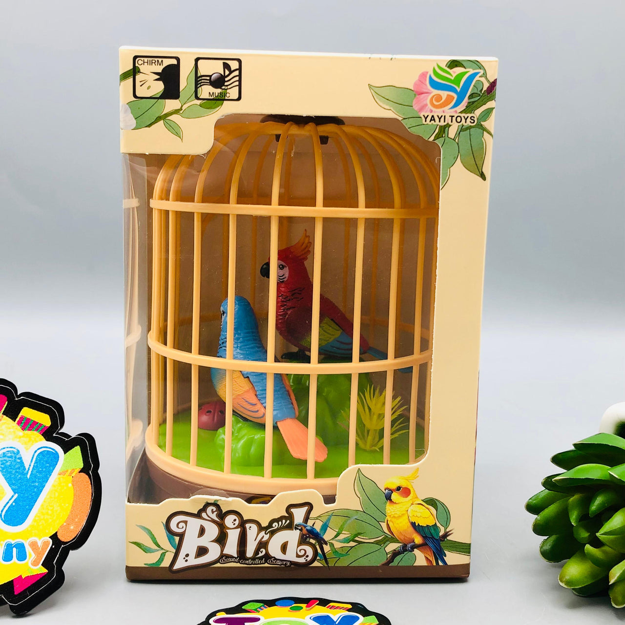 Battery Operated Kids Pretty Bird Cage With Light & Music