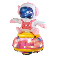 Battery Operated Kids Spinning Spaceman With Light & Music