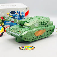 Battery Operated Kids War Military Tank With Light & Music