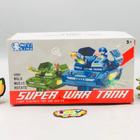 Battery Operated Kids War Military Tank With Light & Music