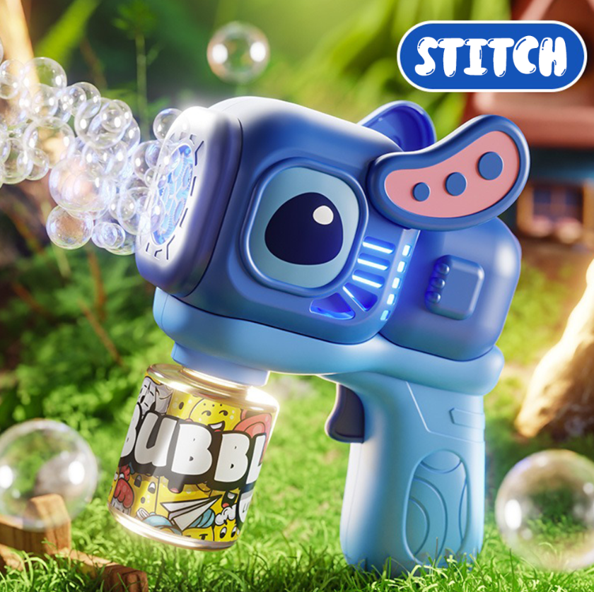 Battery Operated Stitch Colorful Bubble Gun