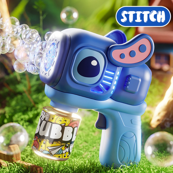 Battery Operated Stitch Colorful Bubble Gun