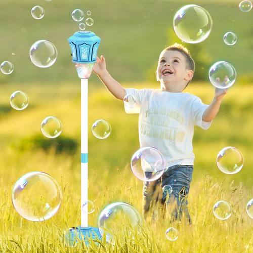 Battery Operated Street Lamp Colorful Bubble Machine