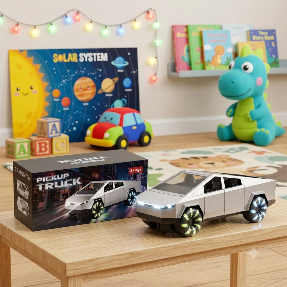 Battery Operated Tesla Pickup Truck With Light & Smoke