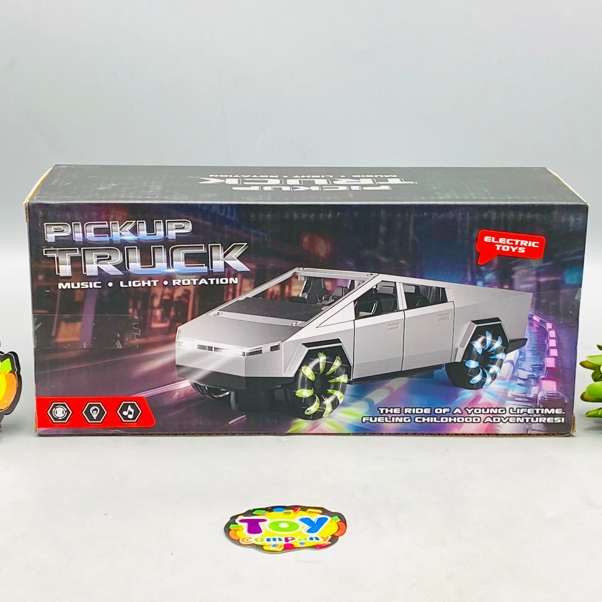 Battery Operated Tesla Pickup Truck With Light & Smoke