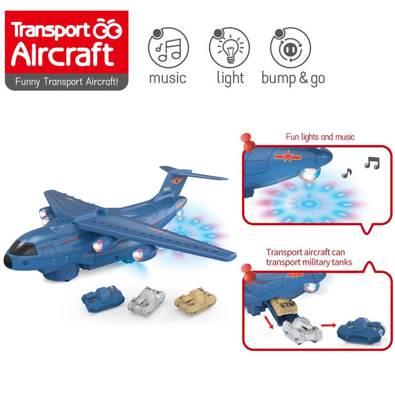 Battery Operated Transport Aircraft With Light & Music