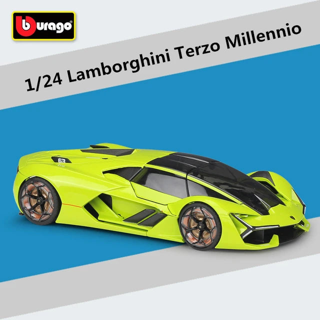 Bburago 1:24 Diecast Lamborghini Terzo Millennio - Green