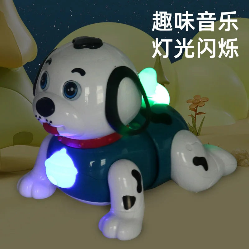 Electric Crawling Dog With Light & Sound
