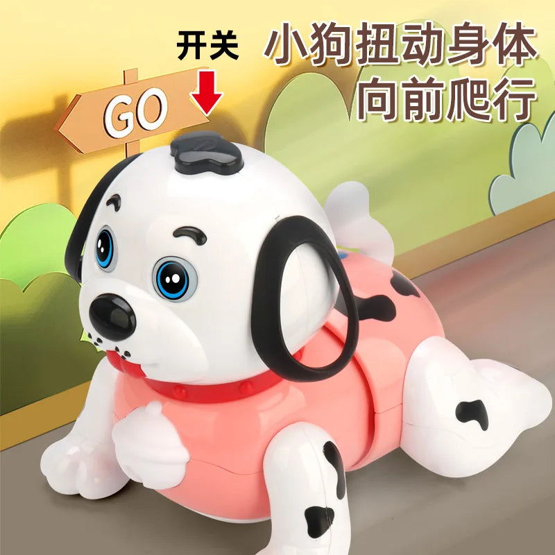 Electric Crawling Dog With Light & Sound