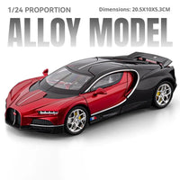 1:24 Diecast Bugatti Tourbillon Chiron Model Car