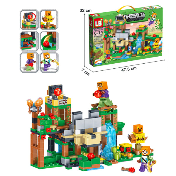 435Pcs DIY Minecraft Wolf Labyrinth Building Blocks