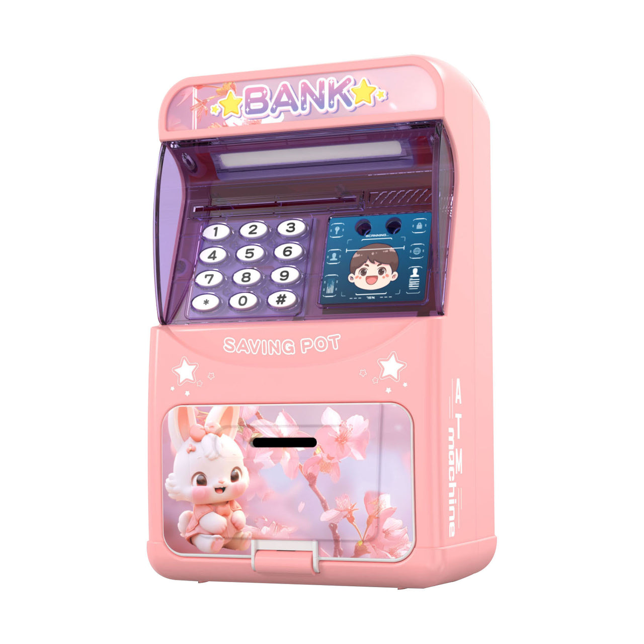 Kids Bunny Themed Password & Face Recognition ATM Machine