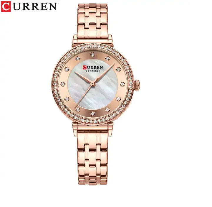 CURREN Rose Gold Stainless Steel Wrist Watch - Copy