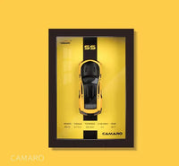1:32 Diecast Camaro Model 3D Photo Frame