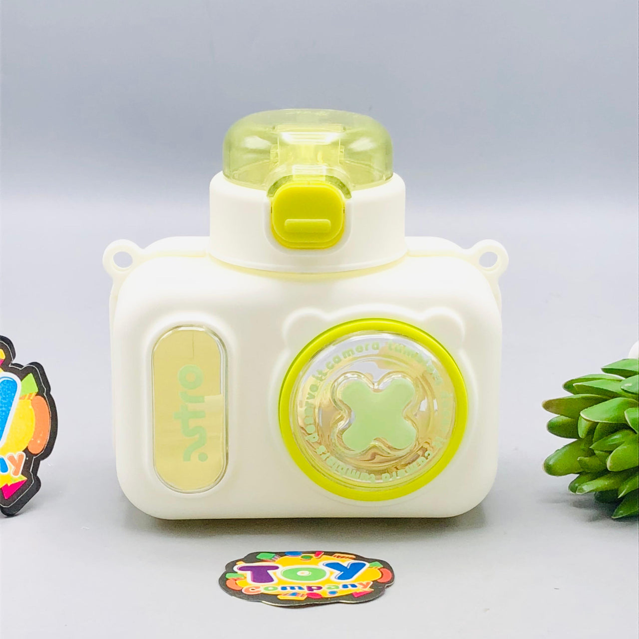 600ml Premium Camera Design Kids Water Bottle - Green