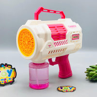 Electric Cannon Colorful Bubble Gun
