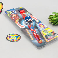 Captain America Theme Kids Digital Watch With Lights