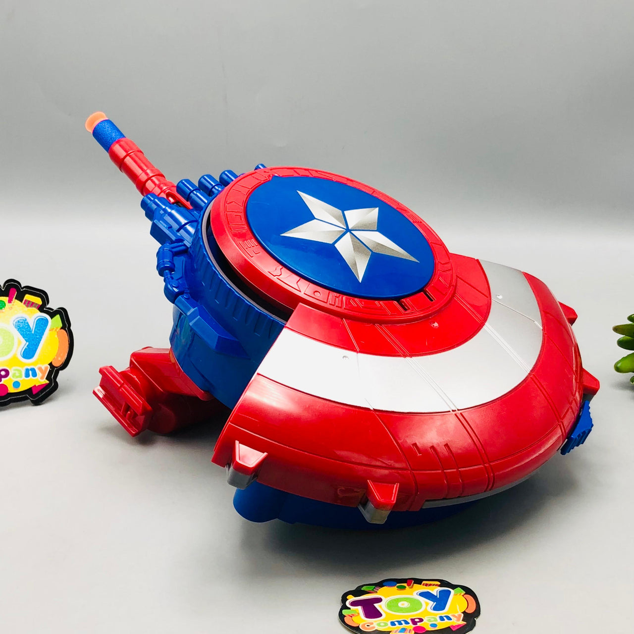 Rechargeable Captain America Double Shooting Shield