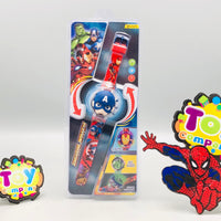 Captain America Theme Kids Digital Watch With Lights
