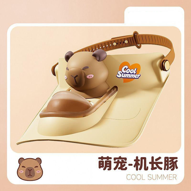 Capybara Rechargeable Sun Protection Cooling Fan Hat