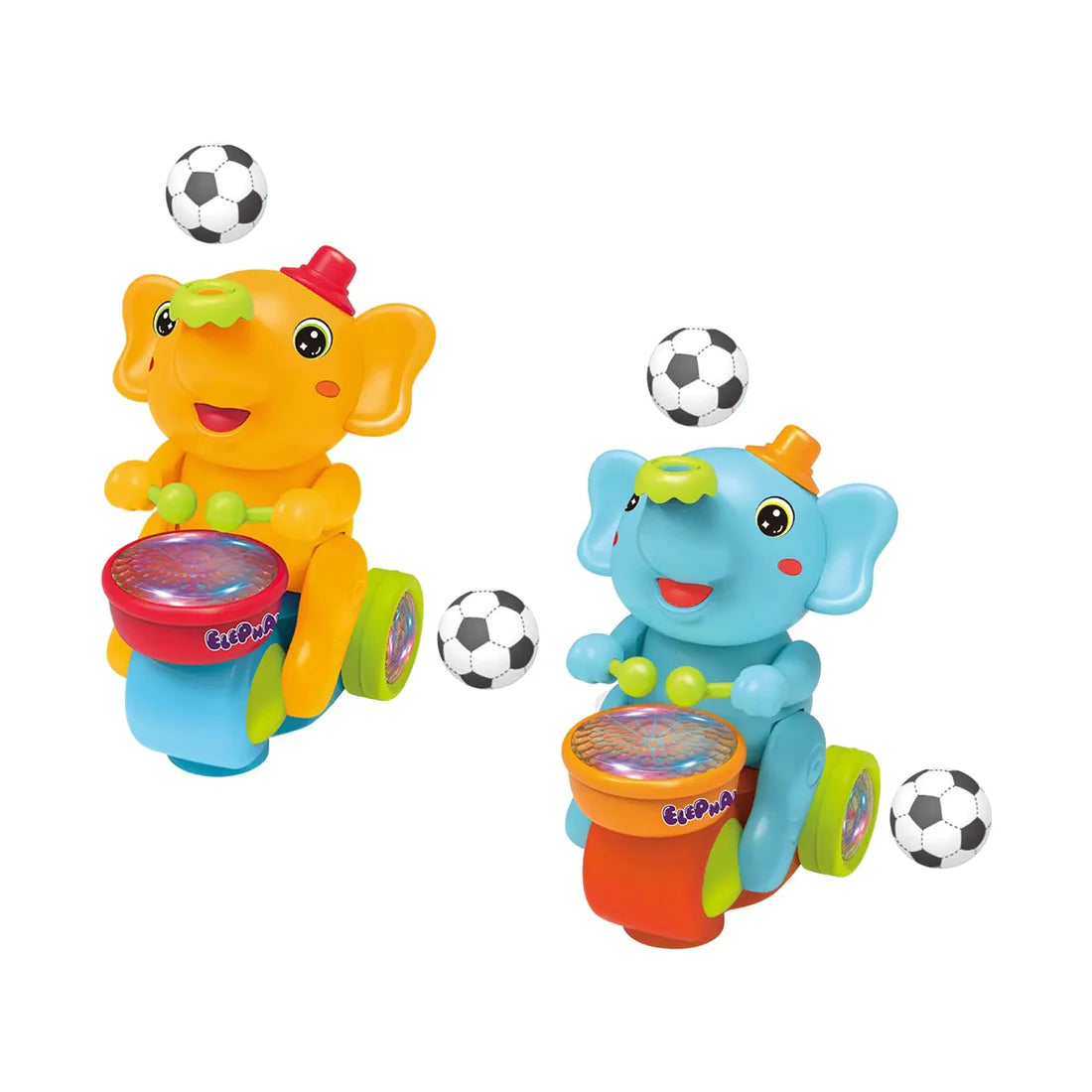 Musical Ball Blowing Elephant Beating Drum