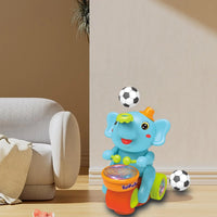 Musical Ball Blowing Elephant Beating Drum