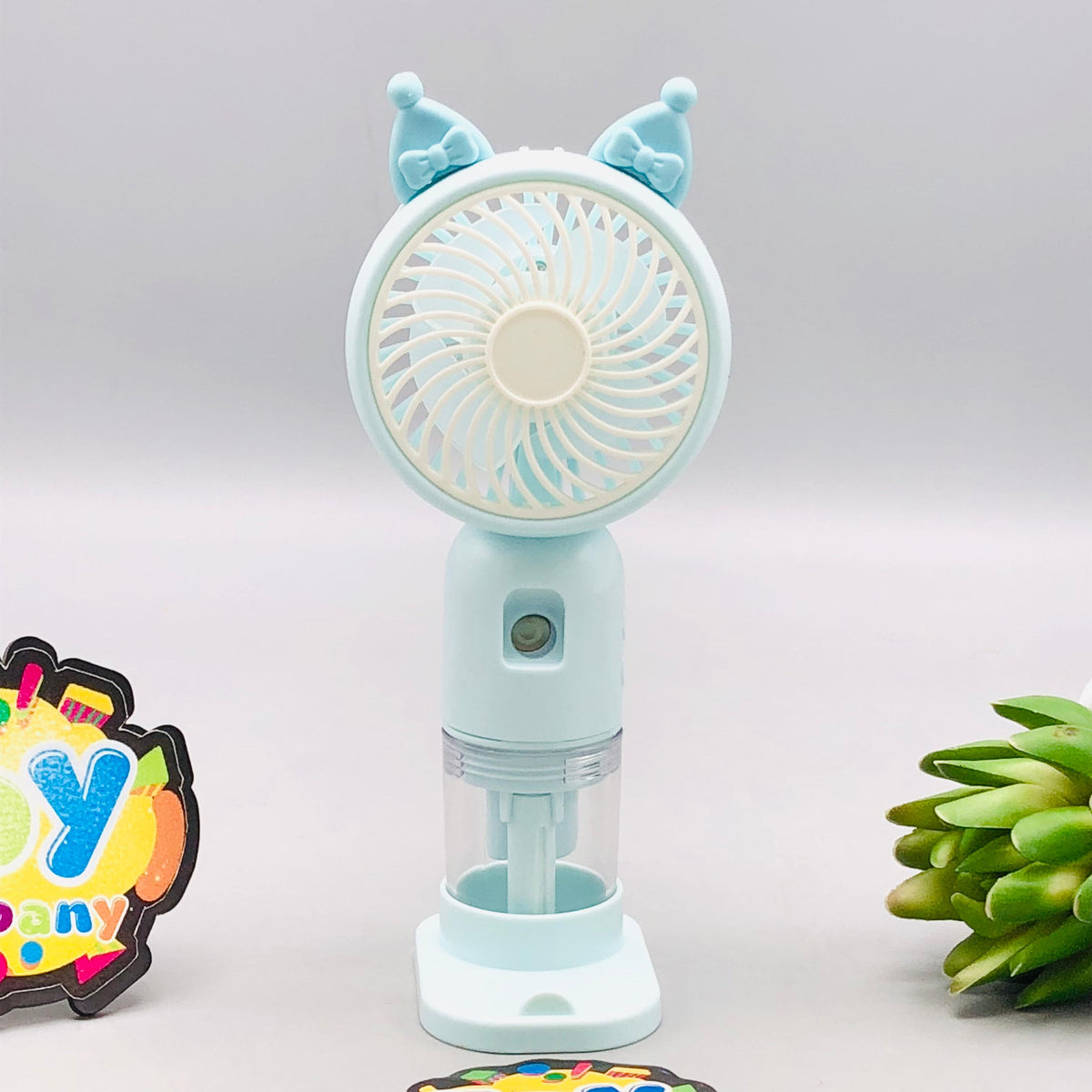 Rechargeable Cartoon Mini Cooling Fan With Mist