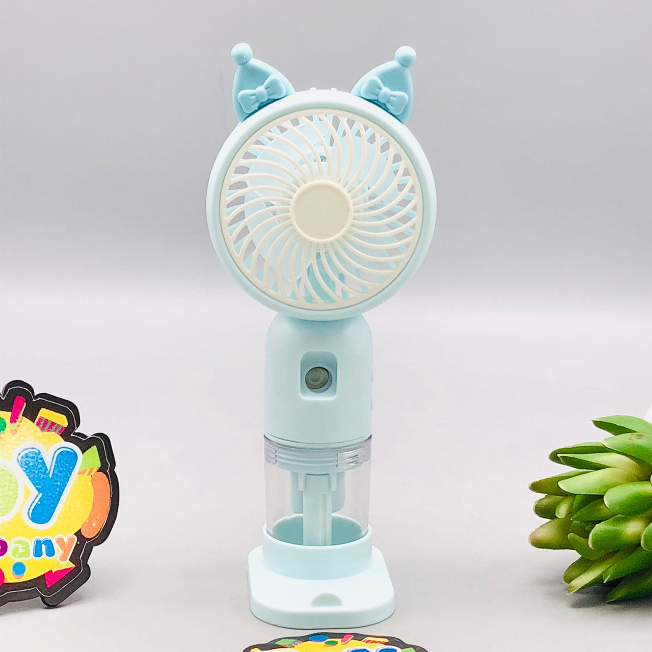 Rechargeable Cartoon Mini Cooling Fan With Mist