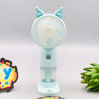 Rechargeable Cartoon Mini Cooling Fan With Mist