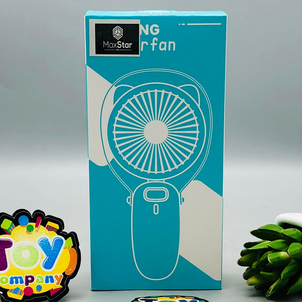 Cat Ear Foldable Handheld Digital Display Fan