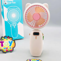 Cat Ear Foldable Handheld Digital Display Fan